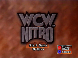 WCW Nitro title screen for Nintendo 64